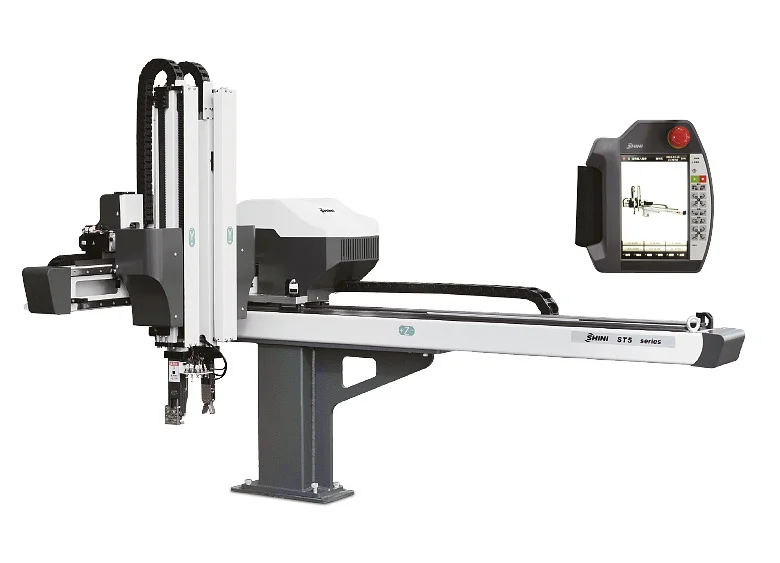 ST3/ST5-I Standard Drei-/Fünf-Achsen-Roboter mit Servoantrieb (Antriebssteuerung integriert) Entnahmeroboter Spritzgiessmaschine SHINI Schweiz